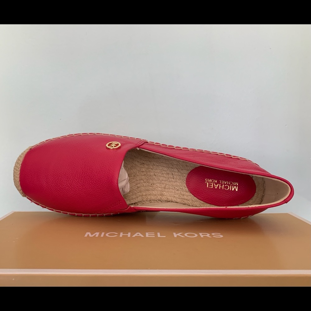MICHAEL KORS Kendrick Slip On LEATHER ESPADRILLE - Picture 7 of 9
